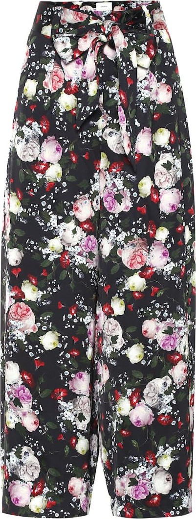 Erdem Everett floral satin pajama pants
