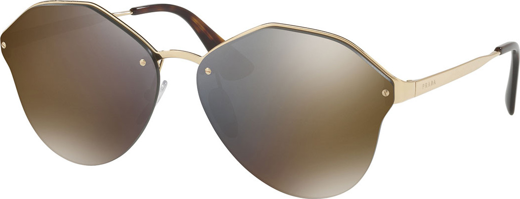 Prada Mirrored Round Sunglasses