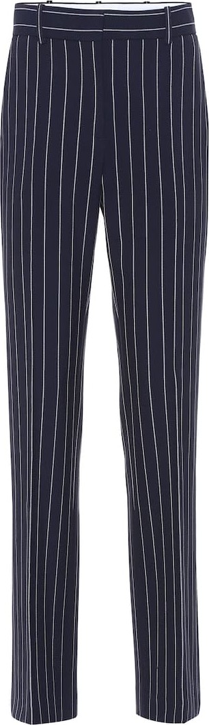 See By Chloé Striped high-rise slim pants