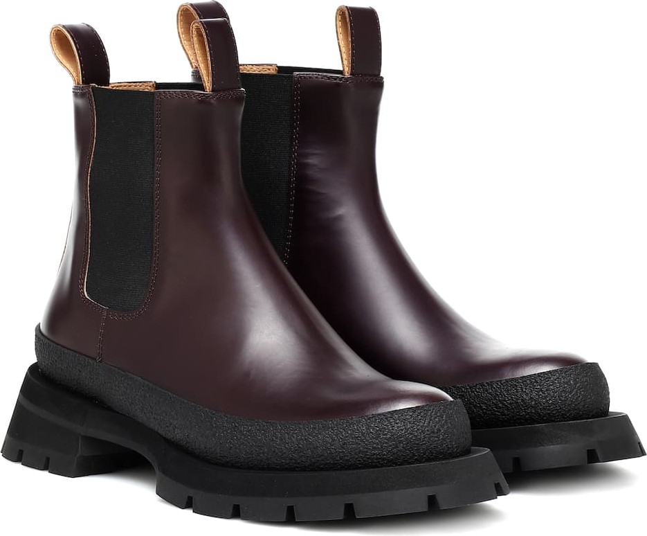 Jil Sander Leather ankle boots
