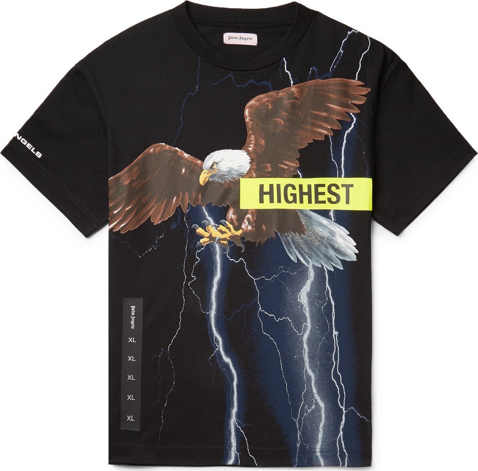 Palm Angels Printed Cotton-Jersey T-Shirt