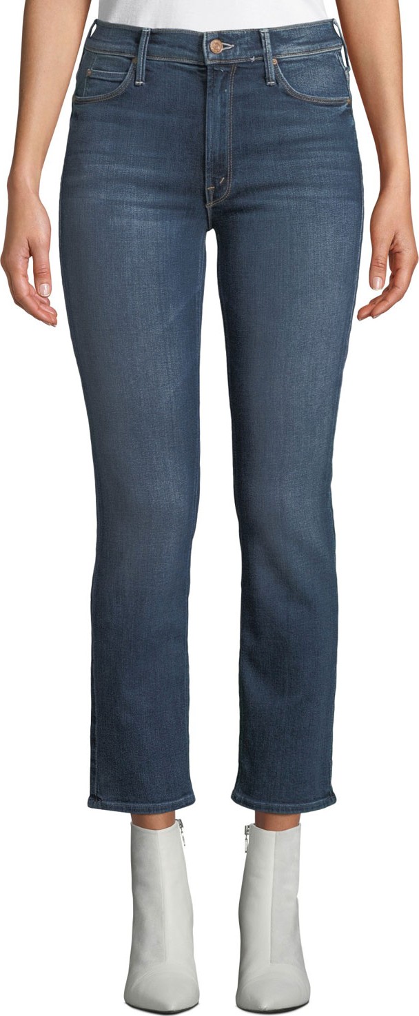 MOTHER The Mid-Rise Dazzler Straight-Leg Jeans