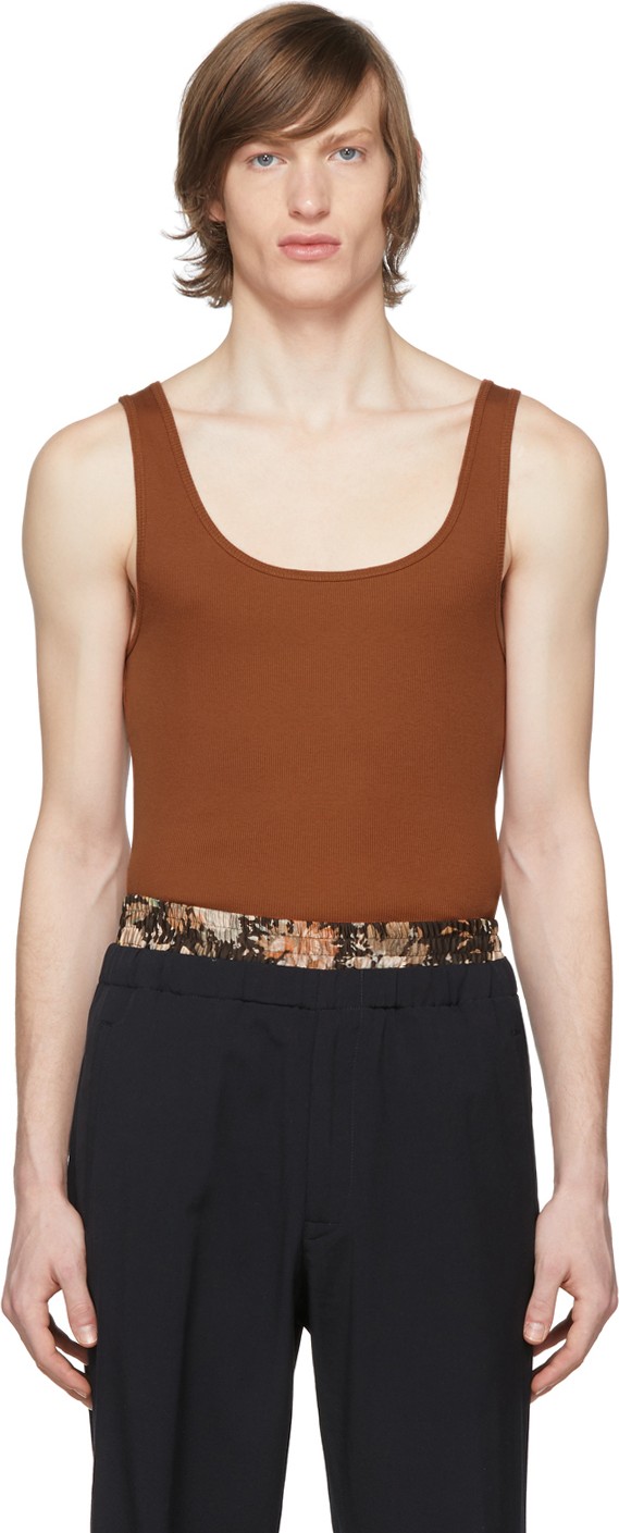 Dries Van Noten Brown Holka Tank Top