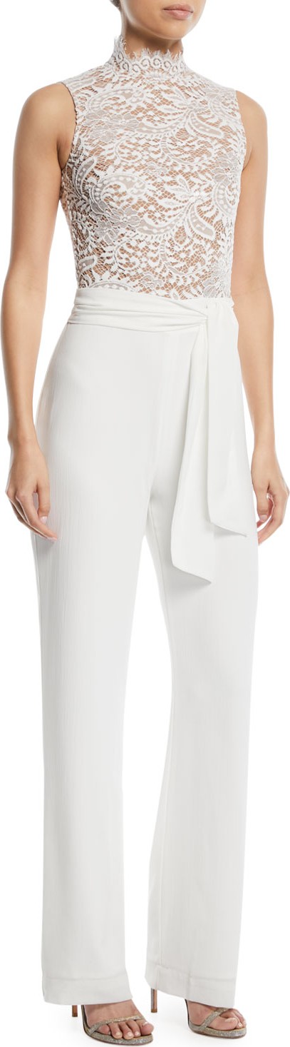 Misha Collection Josie Sleeveless Lace Combo Pantsuit