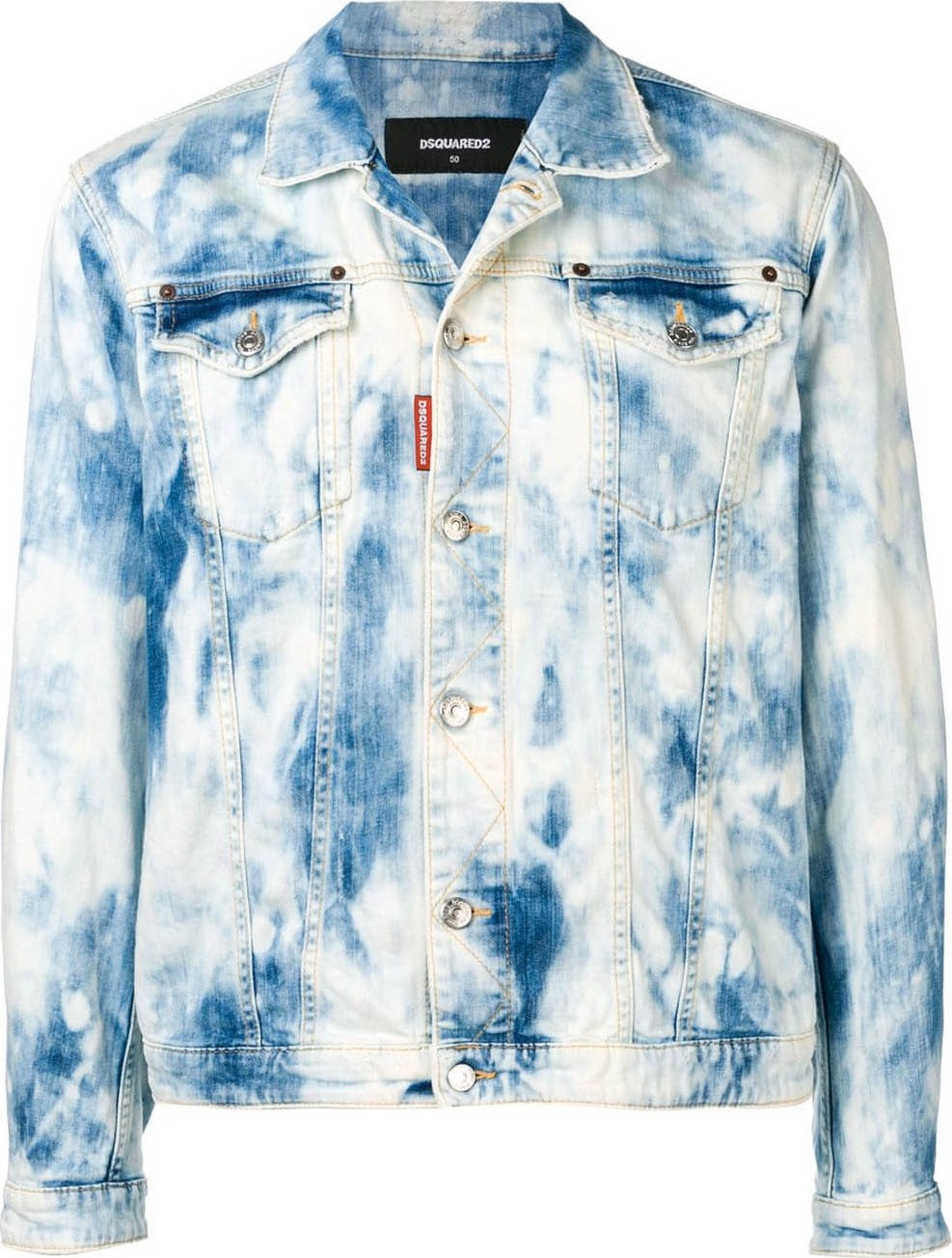 DSQUARED2 distressed bleached jacket