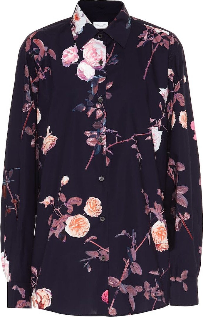 Dries Van Noten Floral cotton shirt