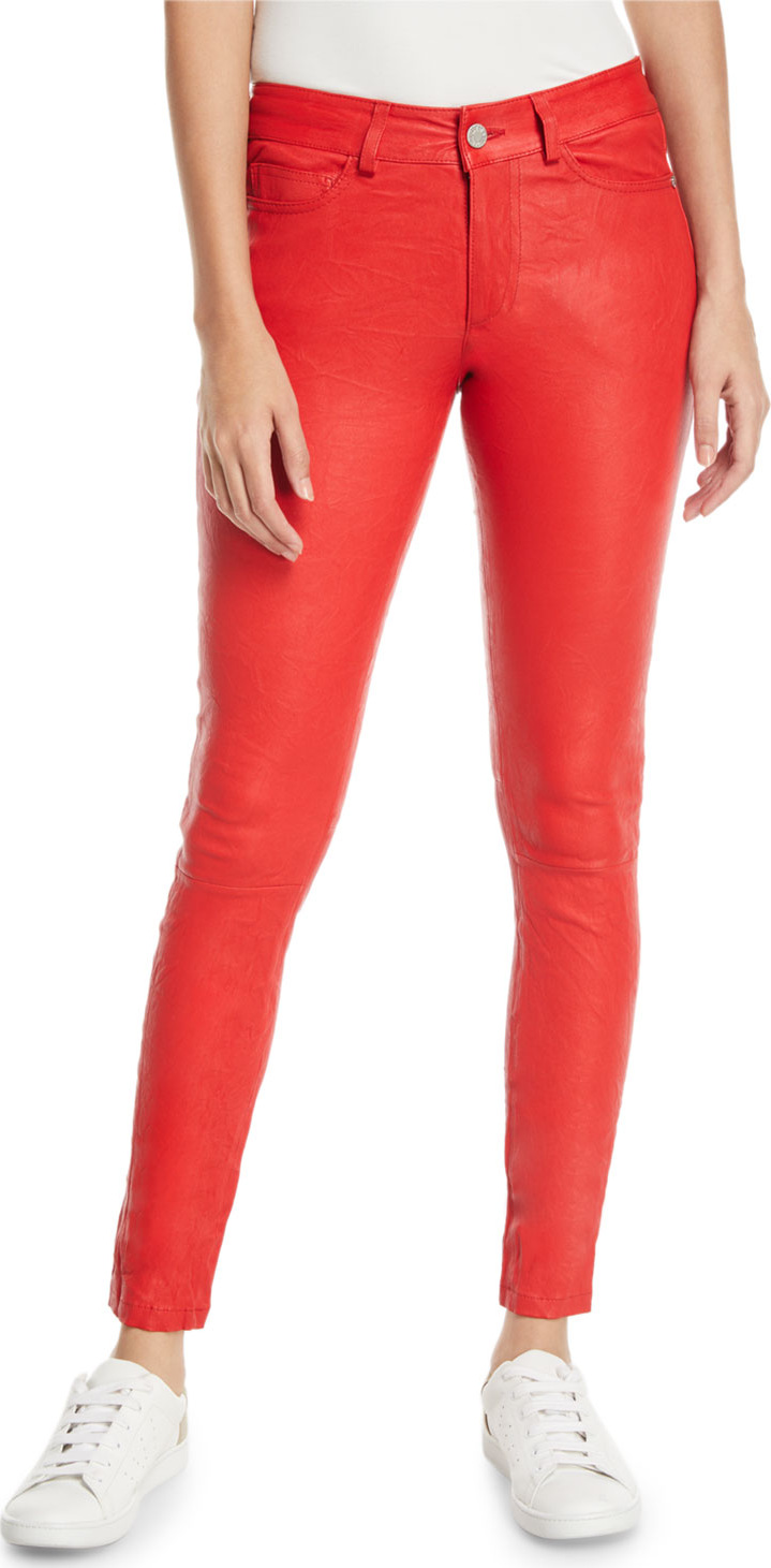 Zadig & Voltaire Phlame Leather Skinny Ankle Pants