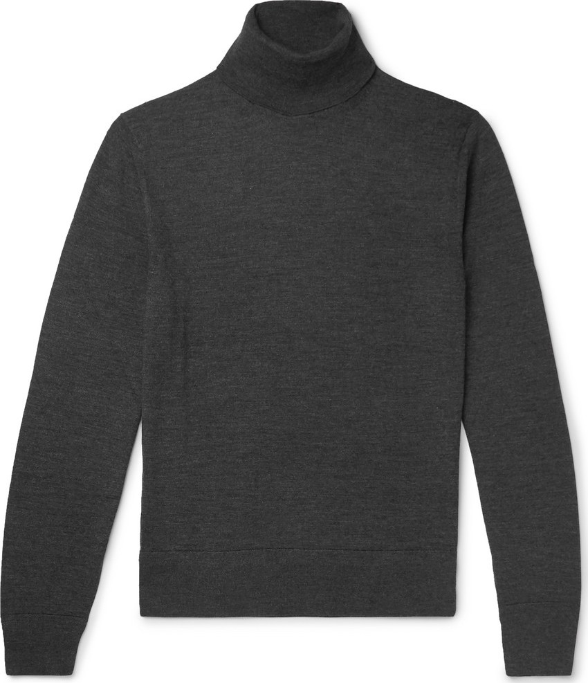 TOM FORD Mélange Wool Rollneck Sweater