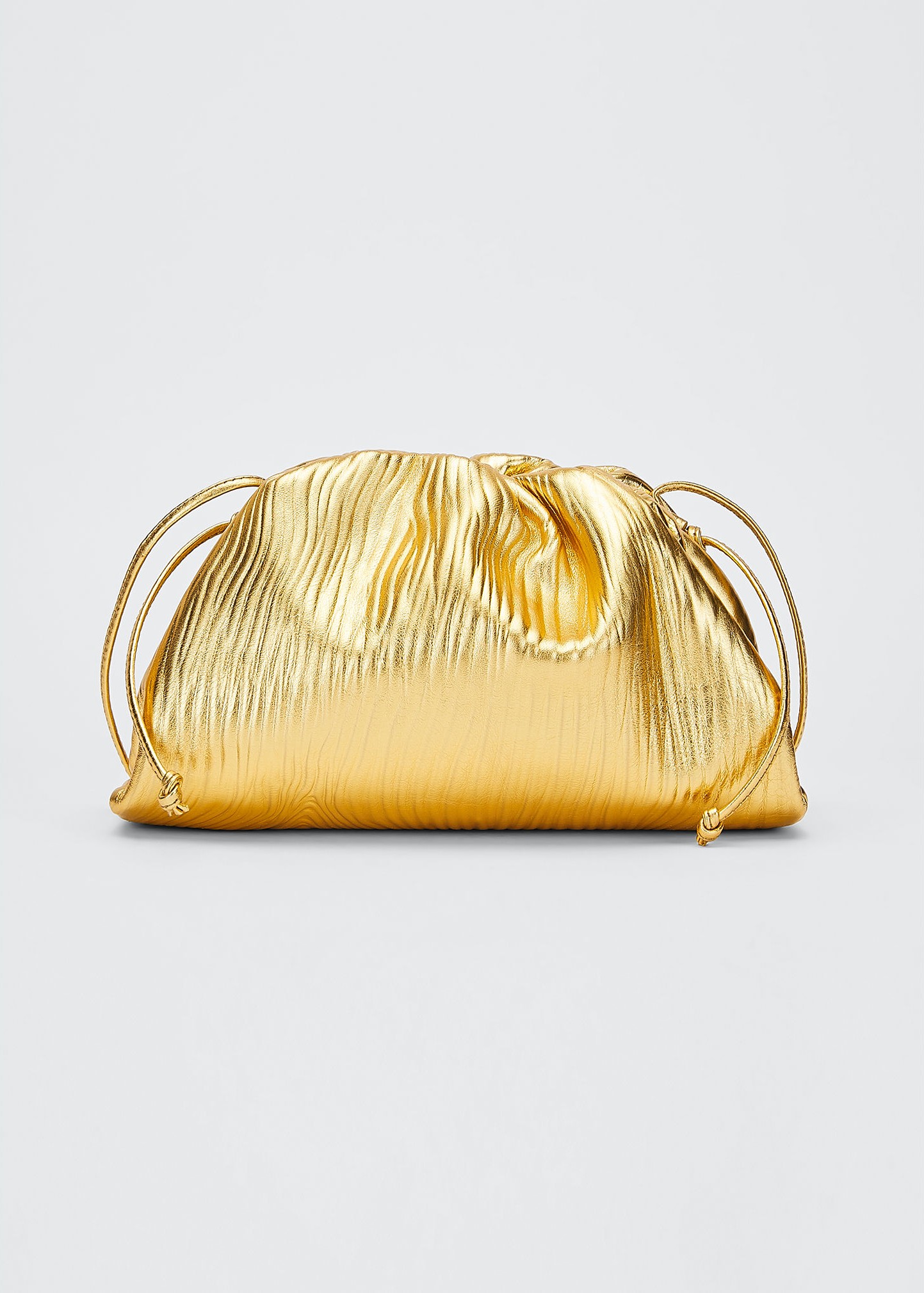 Bottega Veneta Small Metallic Pouch Bag
