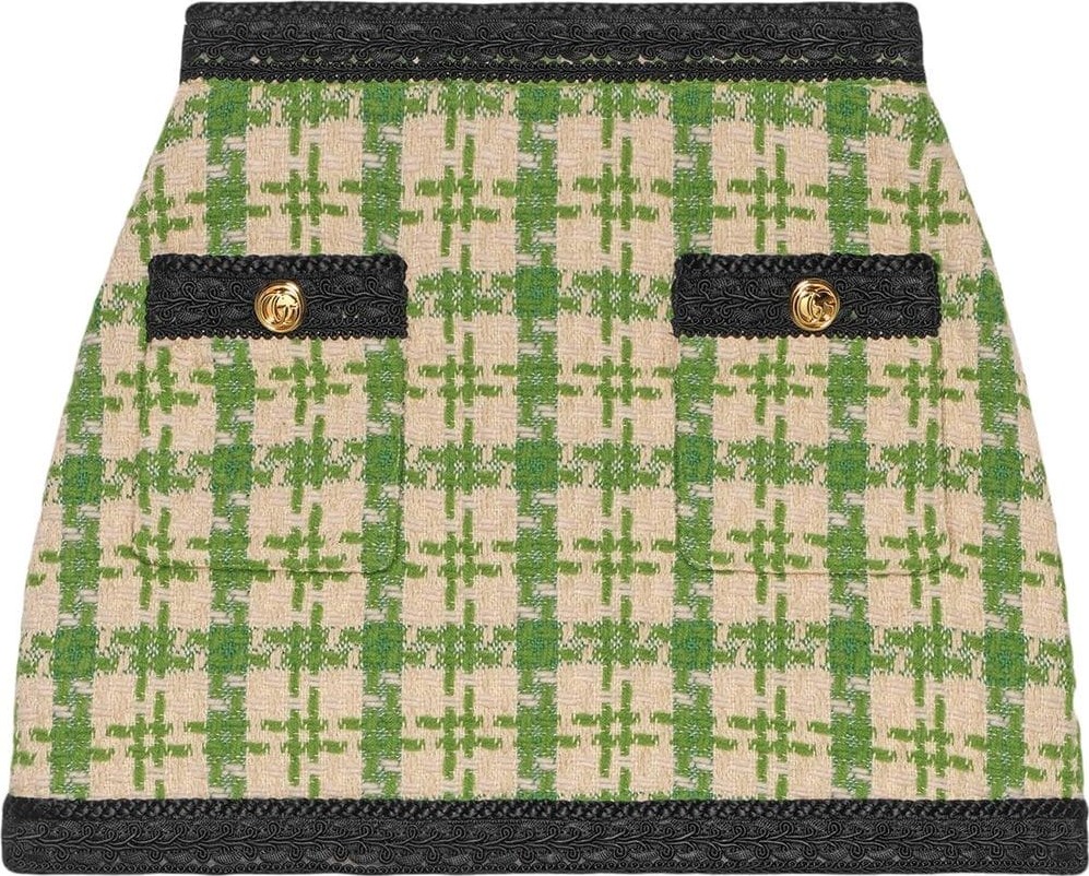 Gucci Houndstooth mini skirt