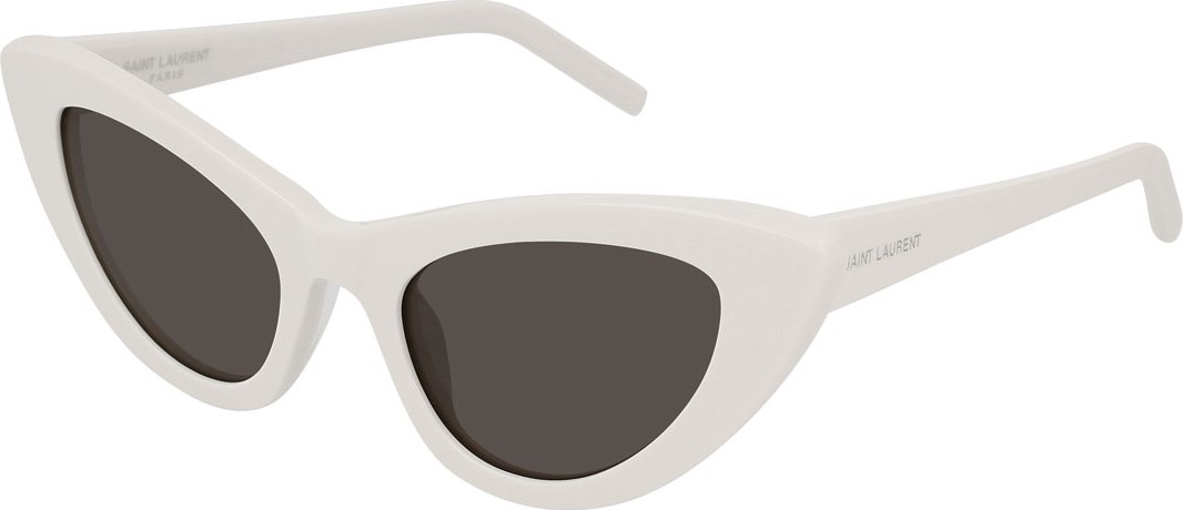 Saint Laurent Lily Cat-Eye Acetate Sunglasses, Ivory