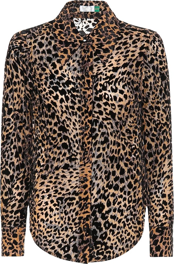 RIXO LONDON Andrea silk-blend blouse