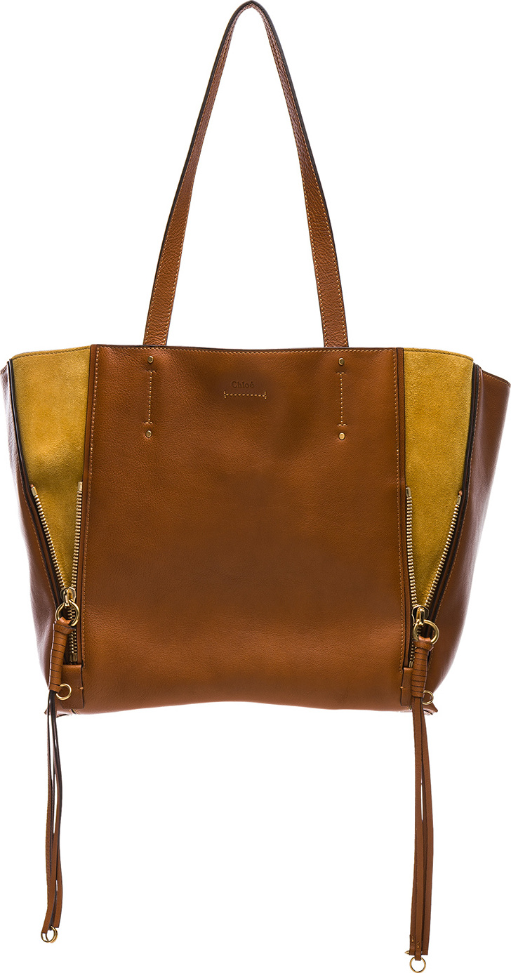 Chloe Medium Milo Suede & Calfskin Tote