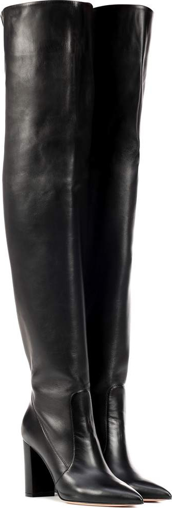 Gianvito Rossi Morgan 85 over-the-knee leather boots