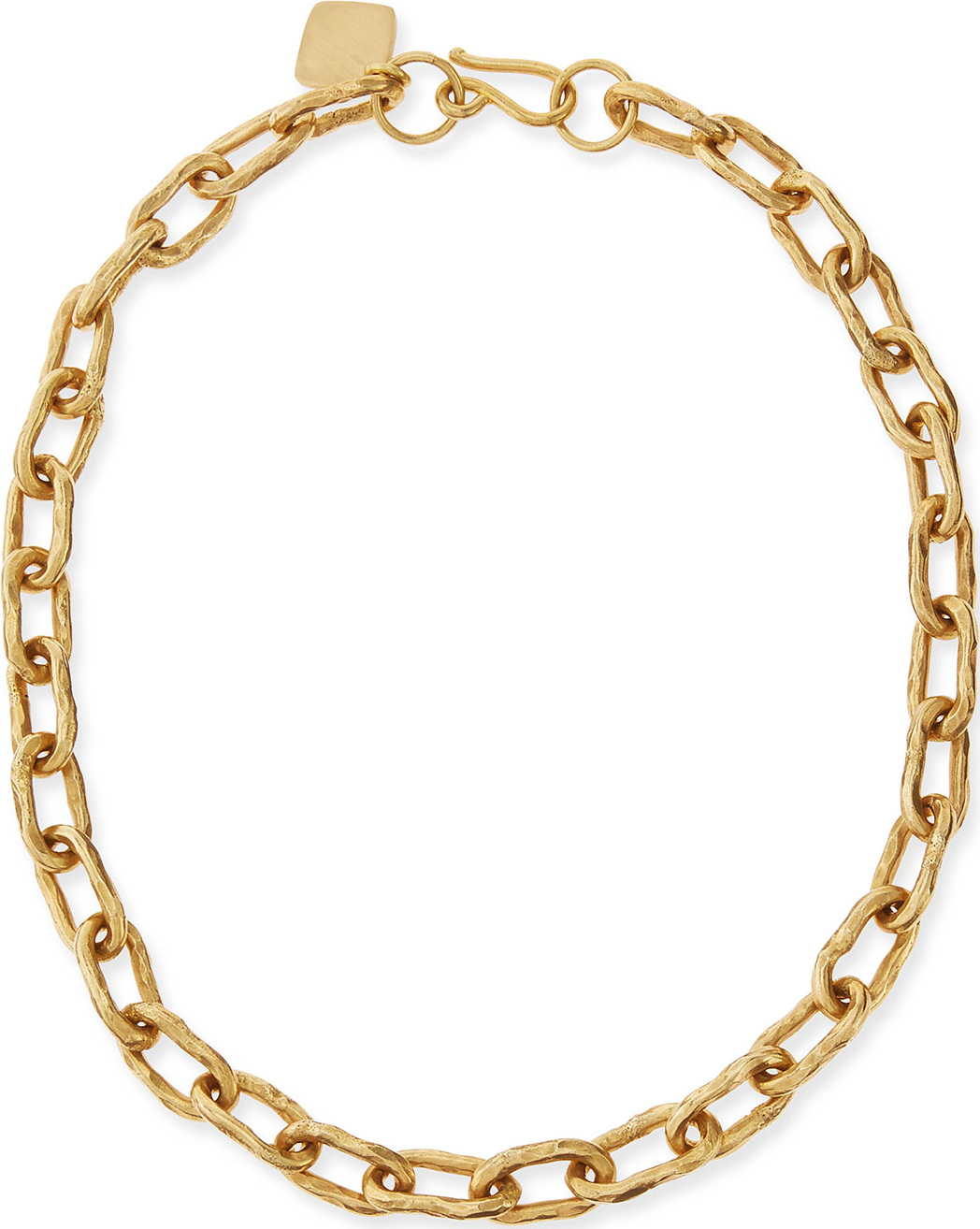 Ashley Pittman 18" Hammered Bronze Chain Necklace
