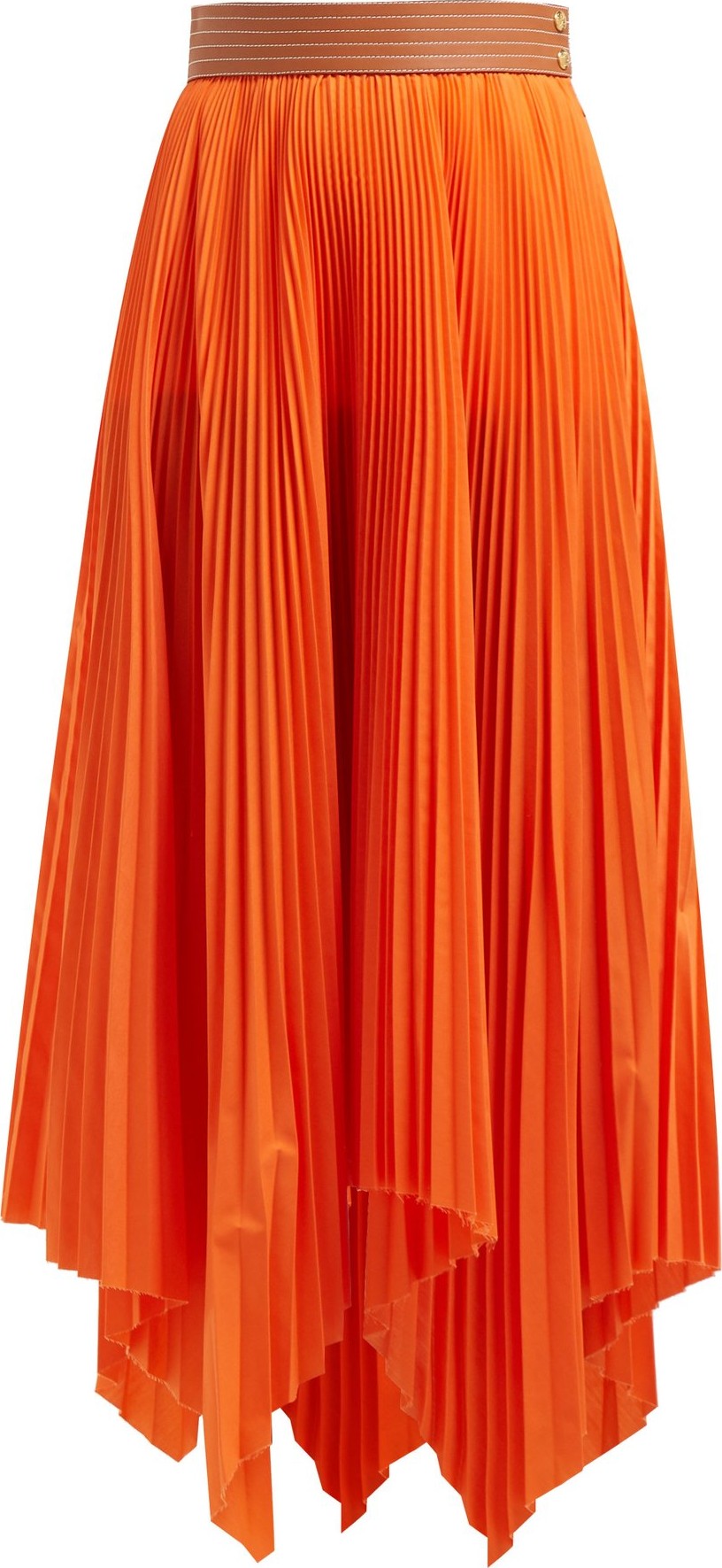 LOEWE High-rise pleated handkerchief skirt