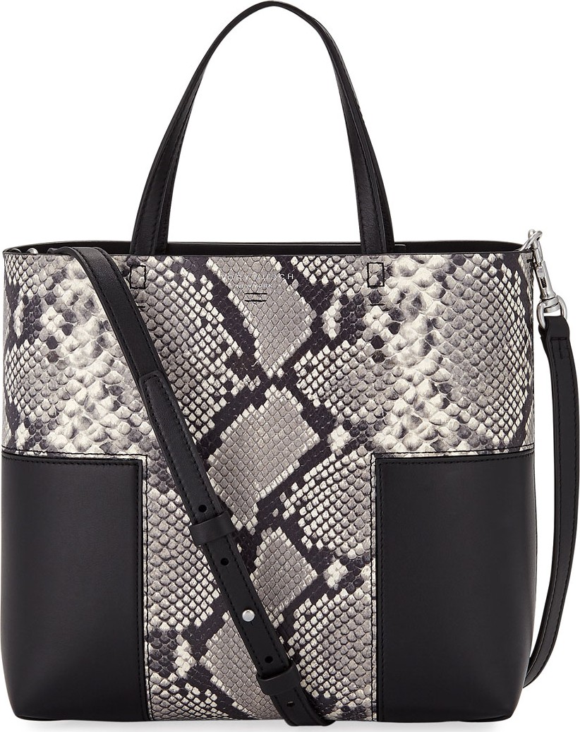 Tory Burch Block-T Mini Embossed Tote Bag