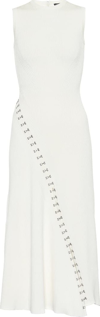Alexander McQueen Ribbed knit midi dress