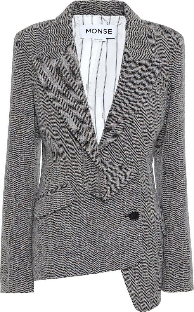 Monse Wool and silk-blend tweed blazer