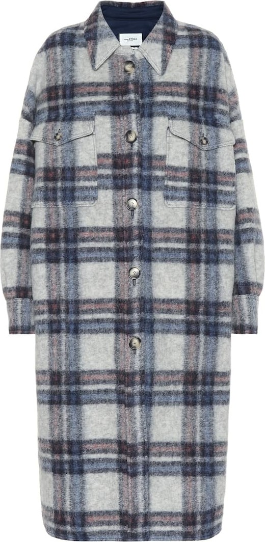 Isabel Marant Etoile Gabrion checked wool coat