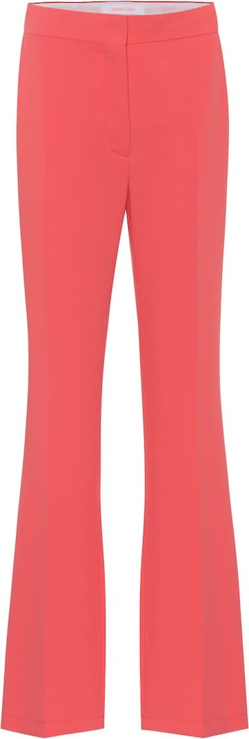 See By Chloé High-rise straight crêpe pants