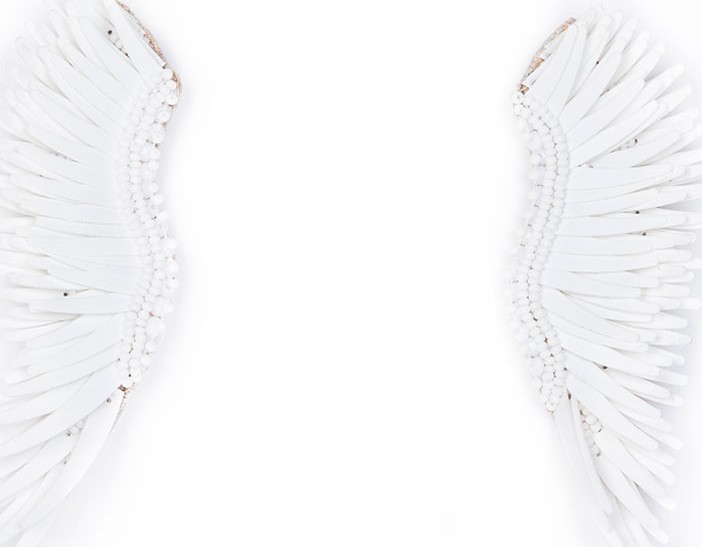 Mignonne Gavigan New York Madeline Matte Statement Earrings  White