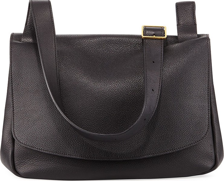 THE ROW Small Leather Mail Saddle Bag