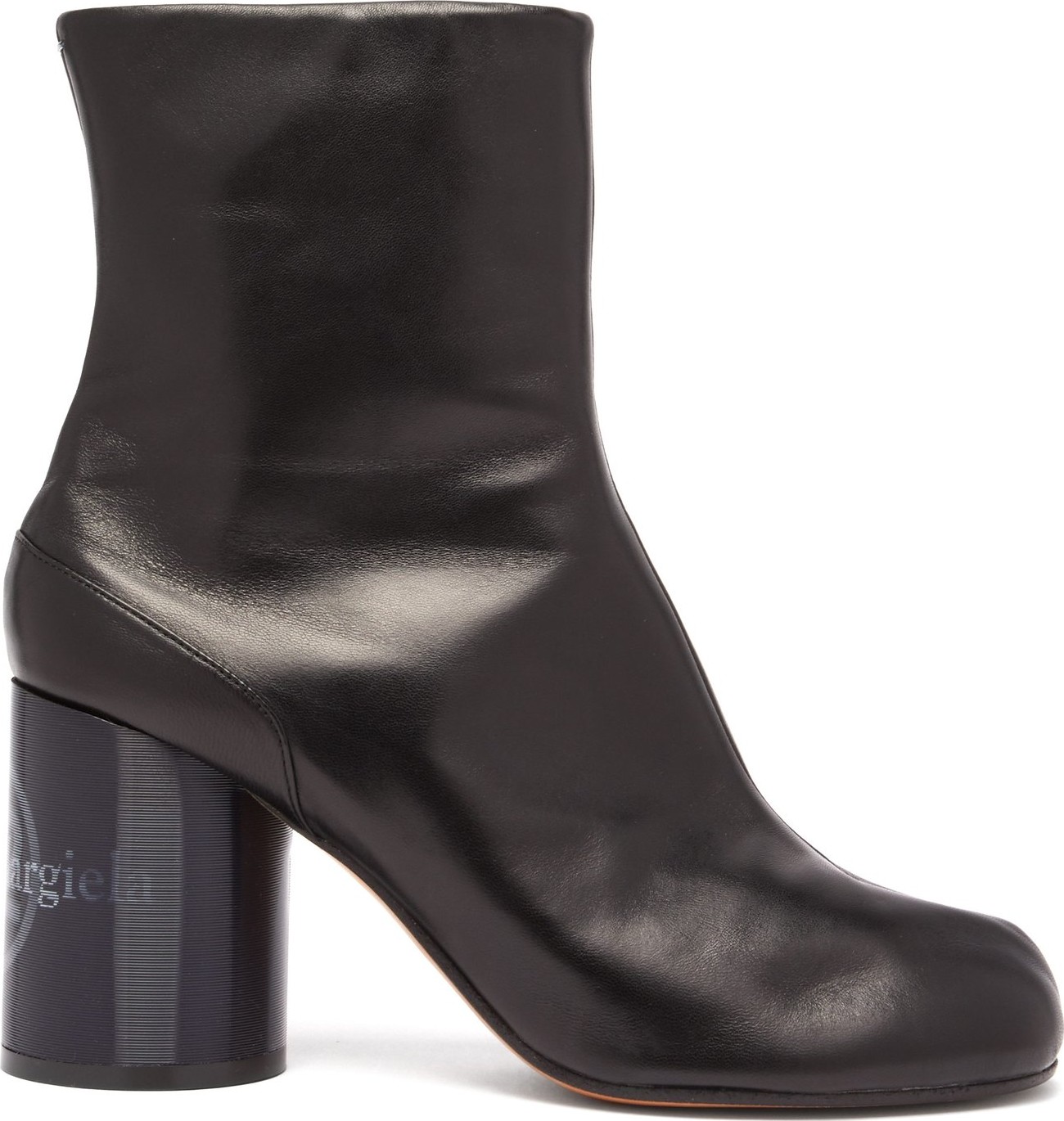 Maison Margiela Tabi slit-toe holographic heel boots