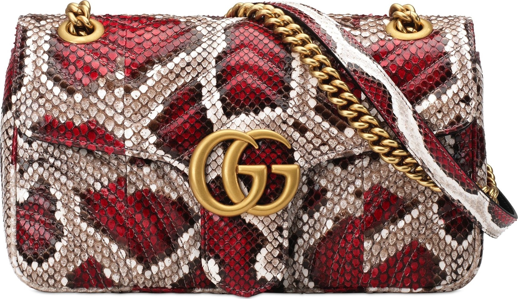 Gucci Marmont 2.0 Genuine Python Shoulder Bag
