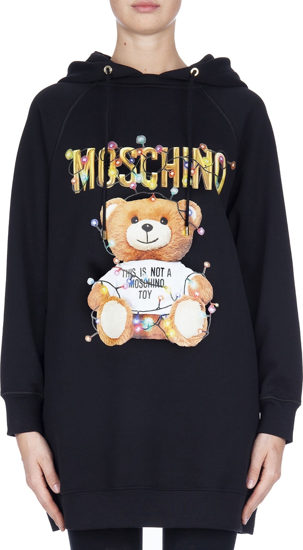 Moschino Christmas Teddy Hoodie Dress
