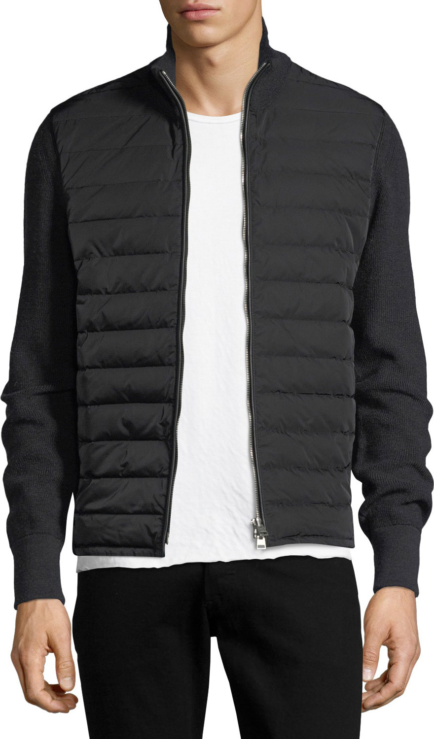 TOM FORD Quilted Zip-Front Cardigan