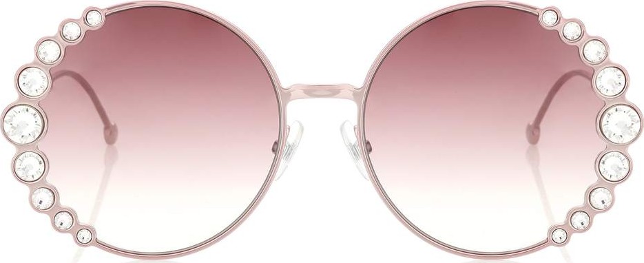 Fendi Embellished round sunglasses