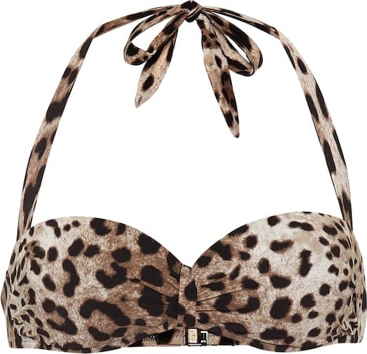 Dolce & Gabbana Leopard-print bikini top