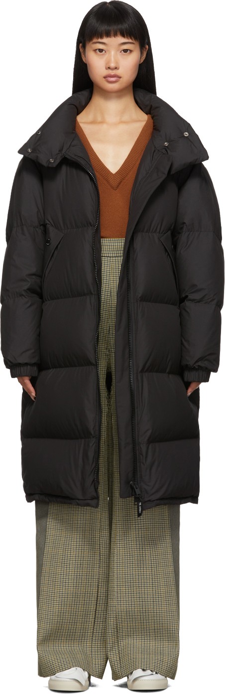 Army By Yves Salomon Black Down Technical Coat