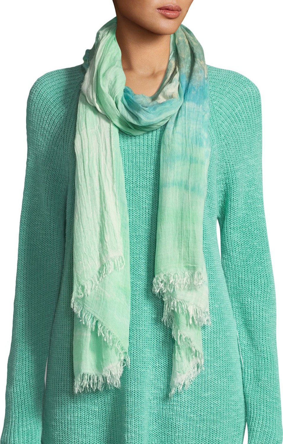 Eileen Fisher Hand-Painted Tencel Scarf