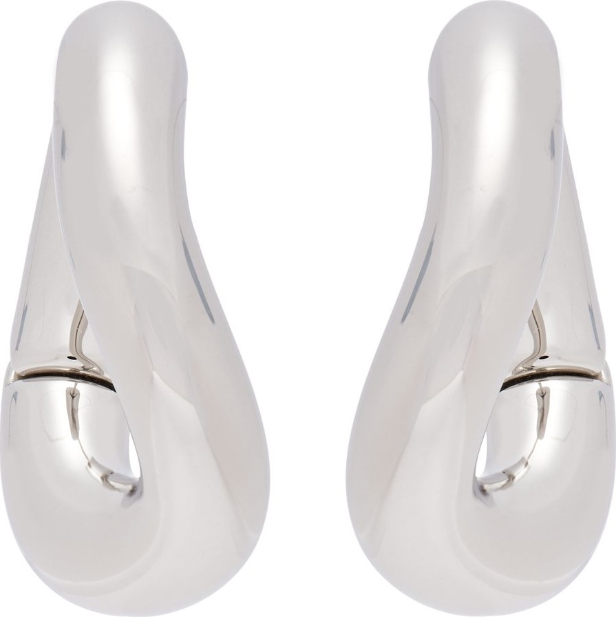 Balenciaga Small silver-tone hoop earrings
