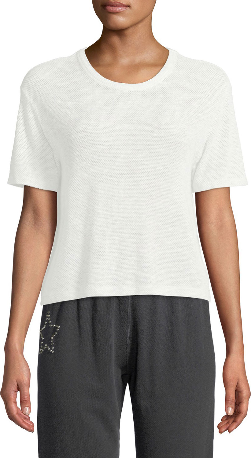 MONROW Mesh Scoop-Neck Athletic Tee