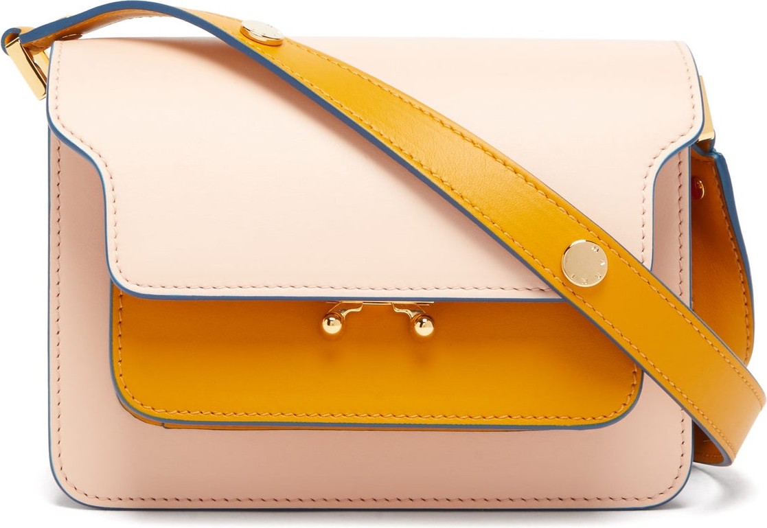 Marni Trunk mini leather cross-body bag