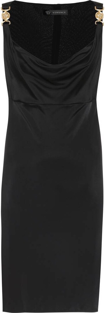 Versace Embellished jersey minidress