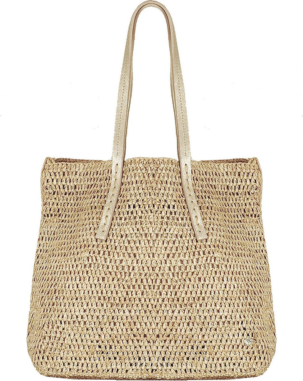 Flora Bella Karibo Raffia Metallic Beach Tote