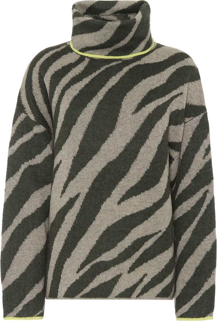 Rag & Bone Kiki zebra-jacquard sweater
