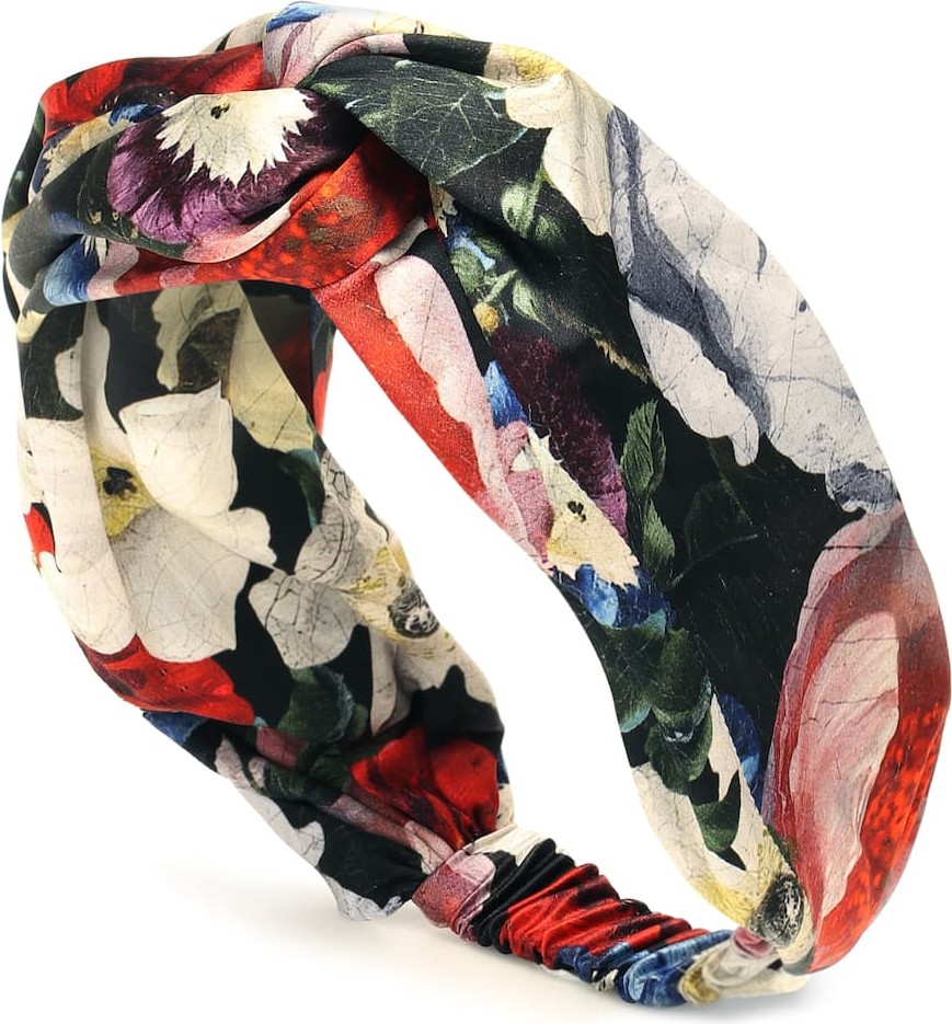 Erdem Floral silk-satin headband