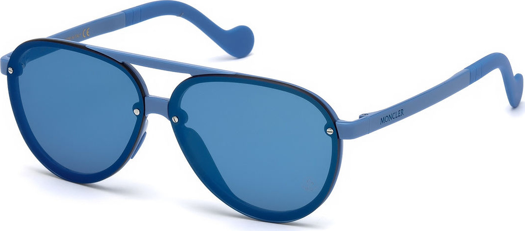 Moncler Aviator Mirrored Overlay-Lens Sunglasses
