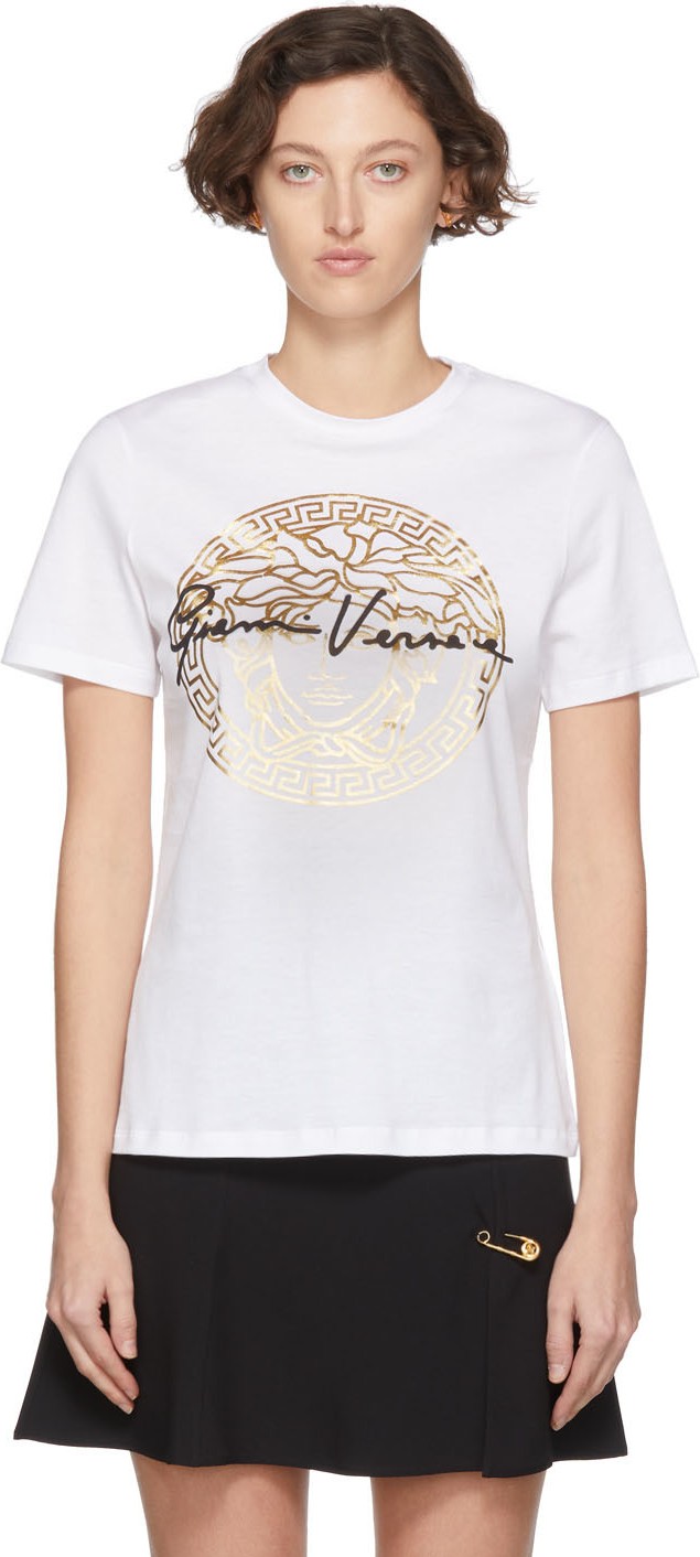 Versace White 'Gianni Versace' T-Shirt