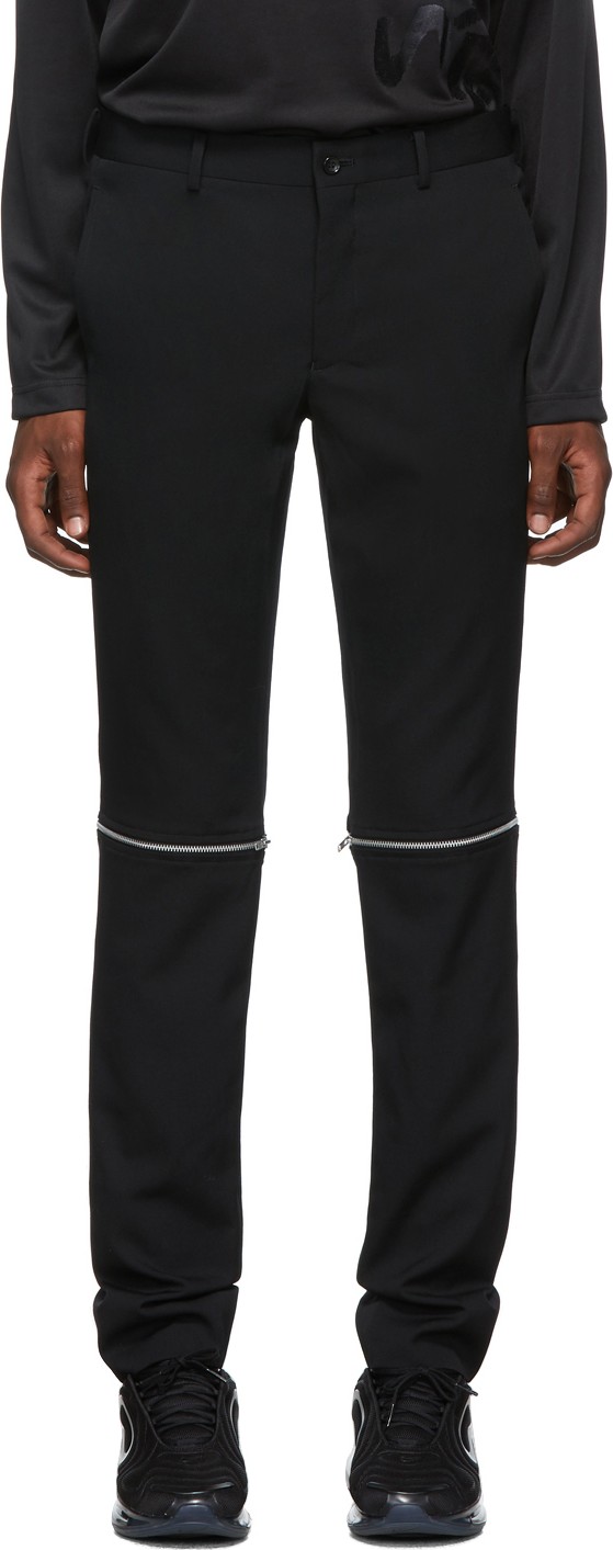 Comme Des Garçons Homme Plus Black Zip-Off Trousers