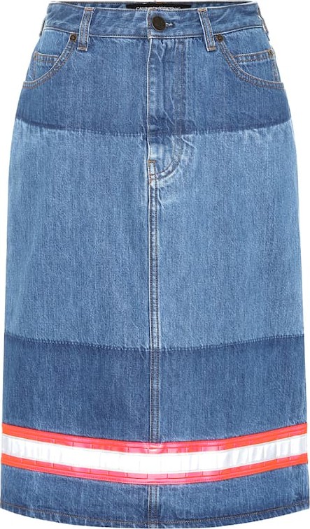 Calvin Klein 205W39NYC Denim midi skirt