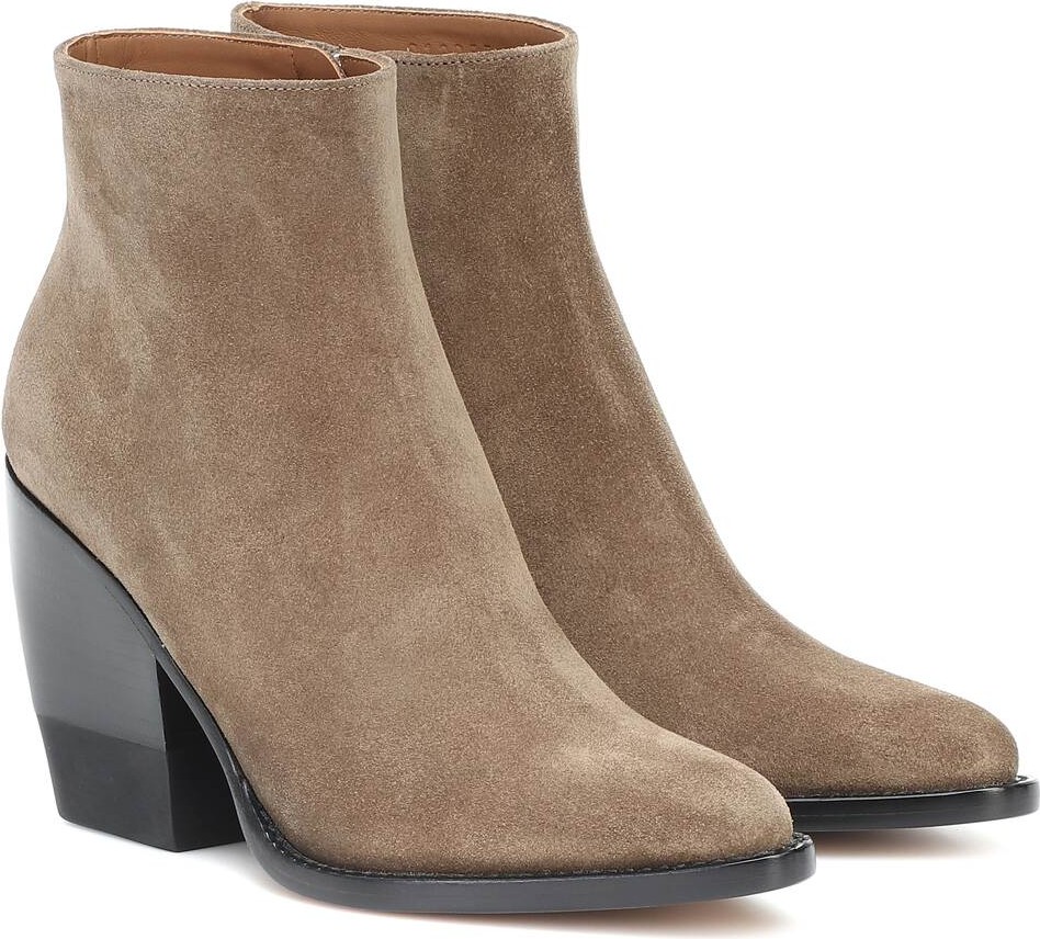 Chloe Rylee suede ankle boots