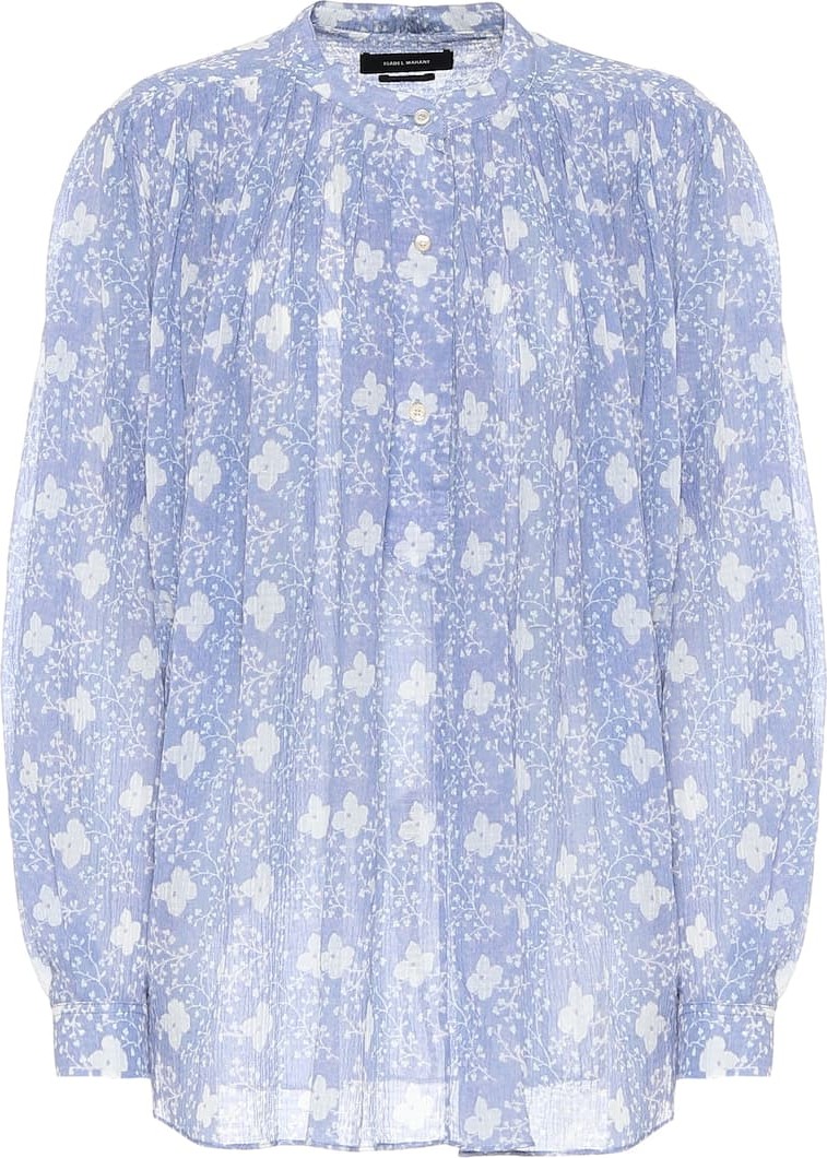 Isabel Marant Eulali cotton and silk blouse