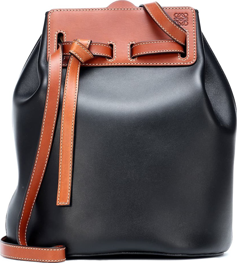 LOEWE Lazo leather bucket bag