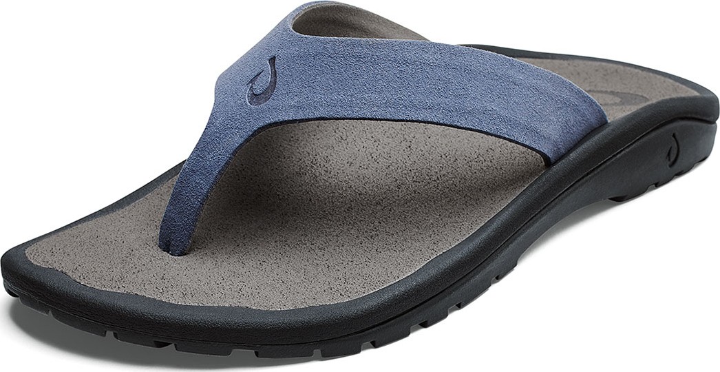 Olukai Men's Ohana Hookahi Faux-Suede Flip-Flop Sandals